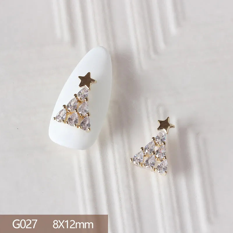 10pcs 3D Alloy Christmas Nail Art Charms