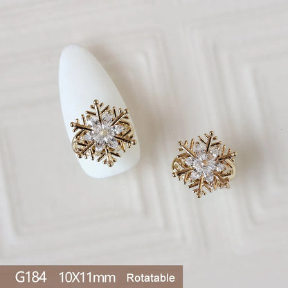 10pcs 3D Alloy Christmas Nail Art Charms