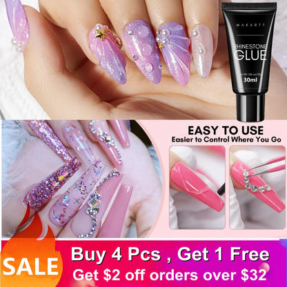 Makartt Nail Rhinestone Glue Gel for Nails