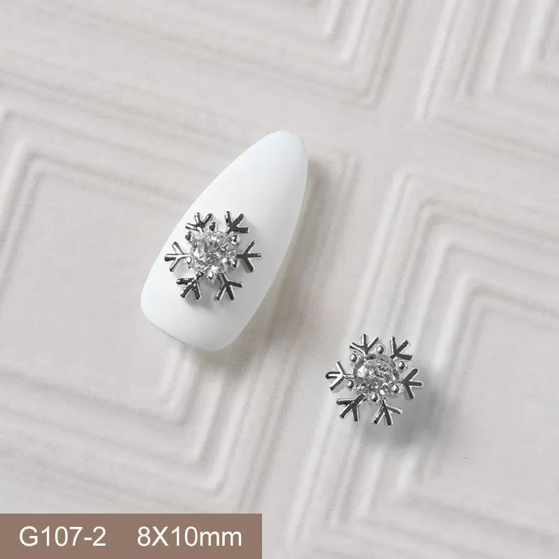 10pcs 3D Alloy Christmas Nail Art Charms