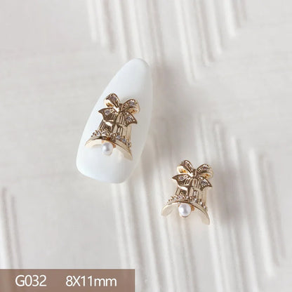 10pcs 3D Alloy Christmas Nail Art Charms