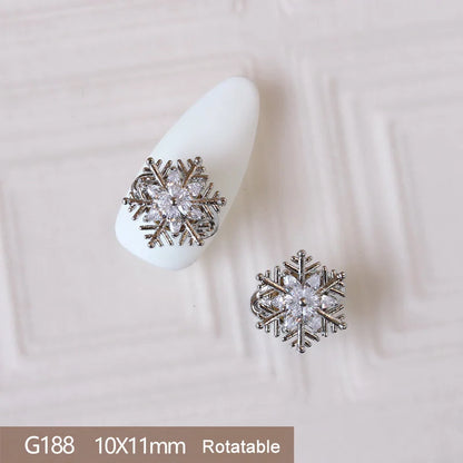 10pcs 3D Alloy Christmas Nail Art Charms