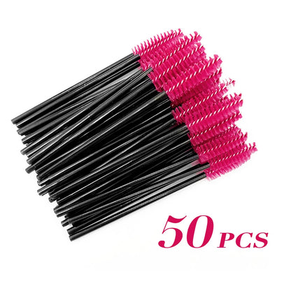 50 Pcs Eyelash/Eyebrow Disposable Applicator Wands