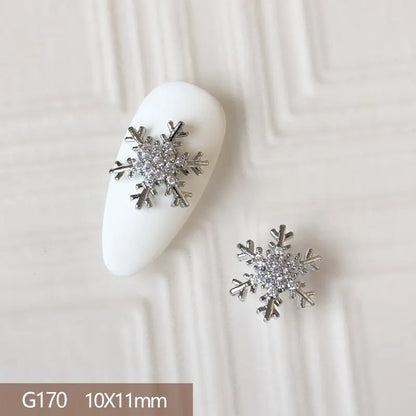 10pcs 3D Alloy Christmas Nail Art Charms