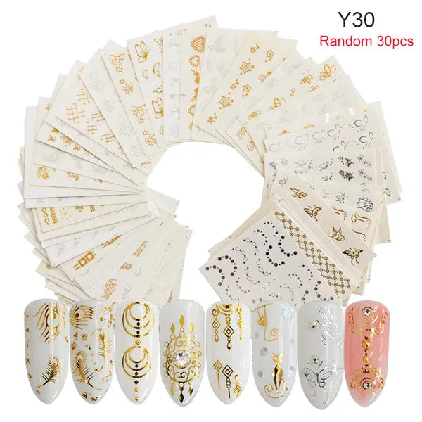 24 Pcs Halloween Nail Art Water Sticker