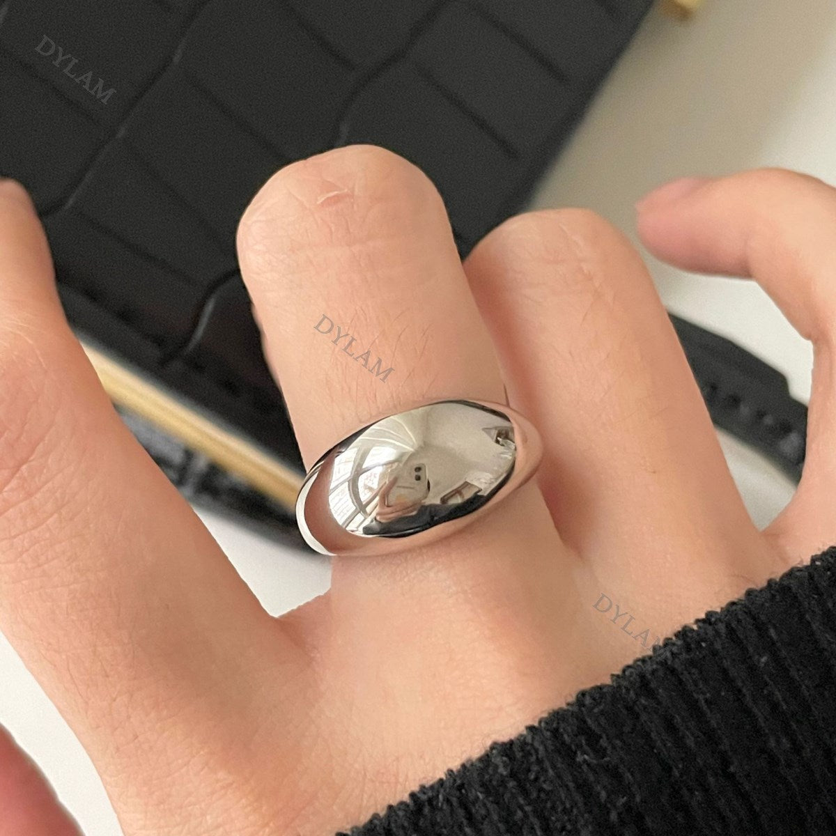 Luxury Chunky Silver Ring