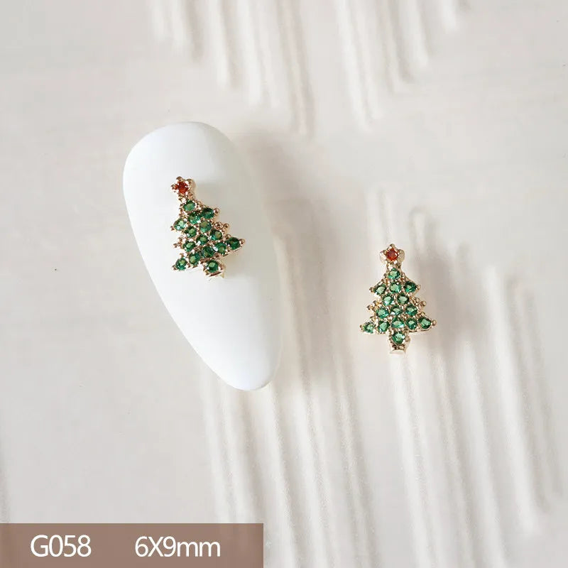 10pcs 3D Alloy Christmas Nail Art Charms