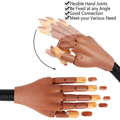 Nail Practice Finger Joint Simulation Of The Real Human Hand Structure Can Be Bent Freely Artificial Hand Model