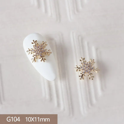 10pcs 3D Alloy Christmas Nail Art Charms