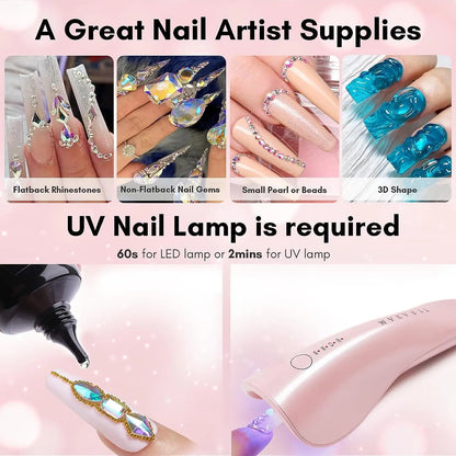 Makartt Nail Rhinestone Glue Gel for Nails