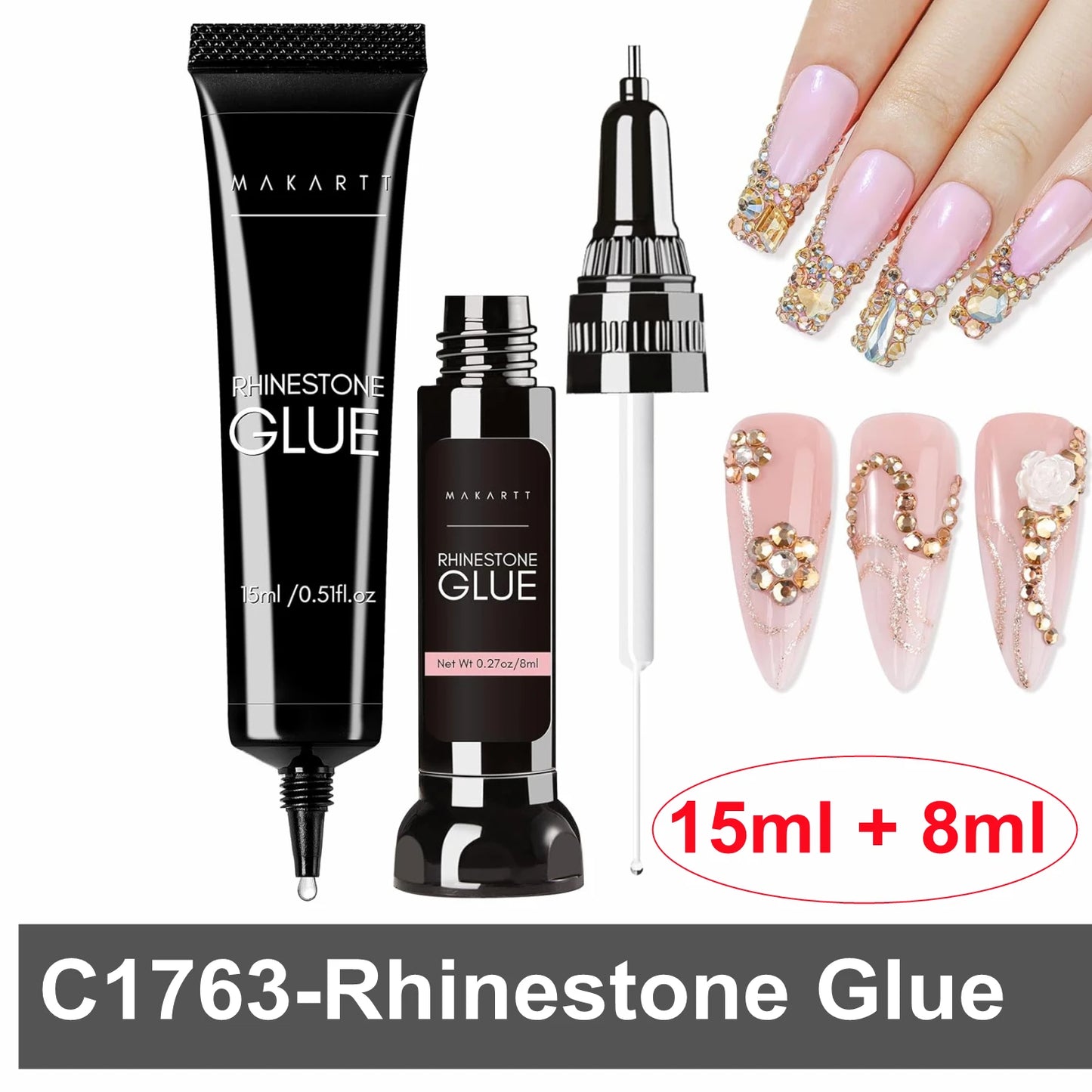 Makartt Nail Rhinestone Glue Gel for Nails