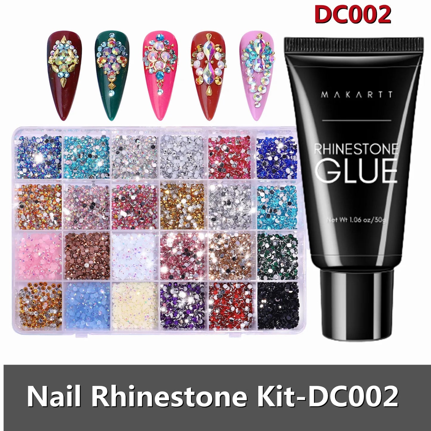 Makartt Nail Rhinestone Glue Gel for Nails