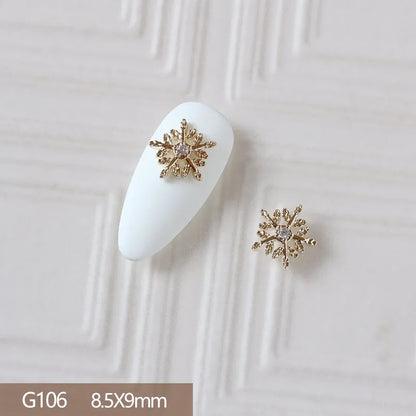 10pcs 3D Alloy Christmas Nail Art Charms