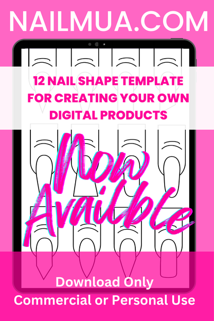 12 Vector Nail Shapes