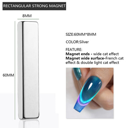 Dual-Head Strong Stick For Nails Cat Magnetic Gel Nail Polish Nail Art Tools For Double Light Cat Effect Nail Magnet Stick