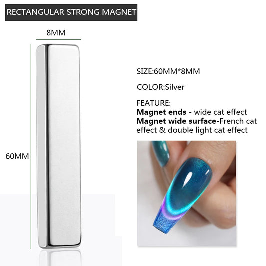 Dual-Head Strong Stick For Nails Cat Magnetic Gel Nail Polish Nail Art Tools For Double Light Cat Effect Nail Magnet Stick